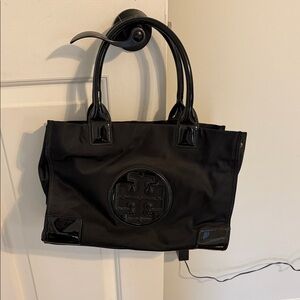 Tory Burch small black Ella tote